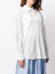 Jil Sander قميص دانتيل بياقة بأطراف مربع