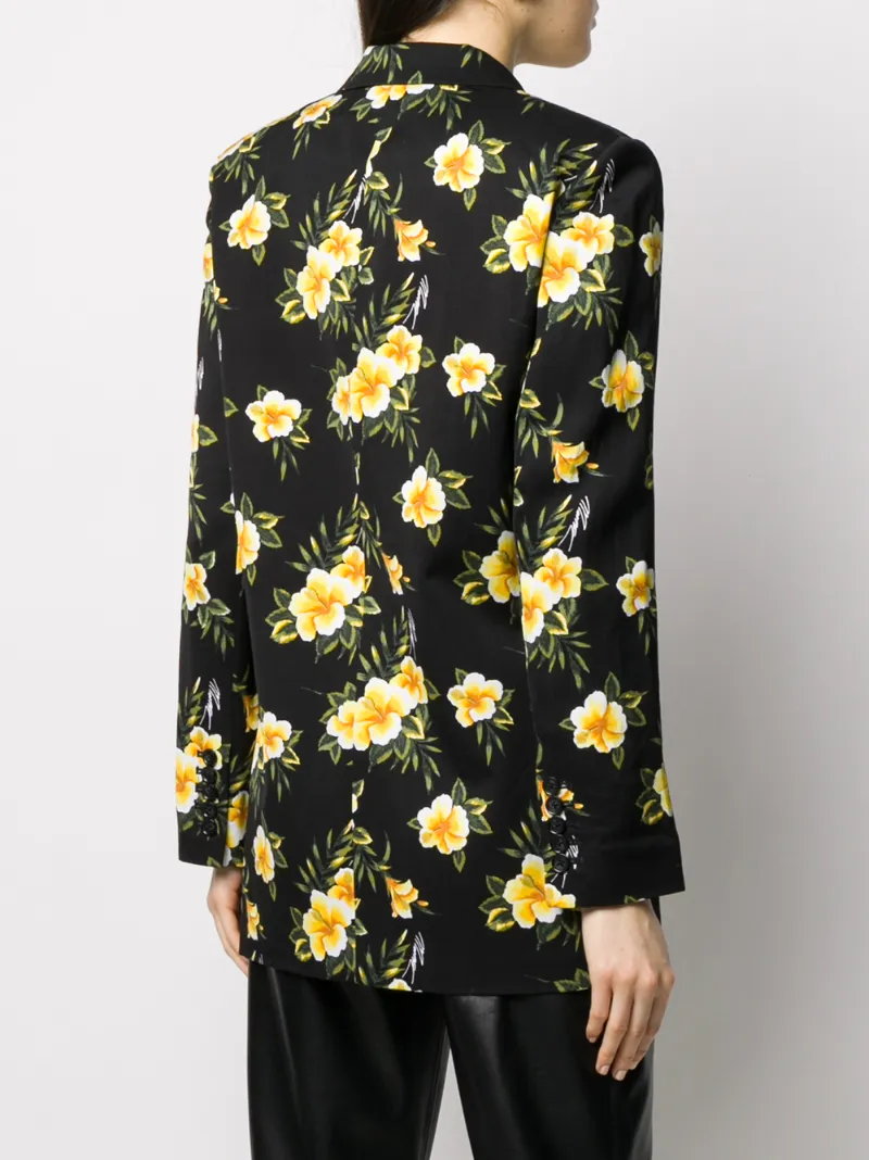 Michael Michael Kors Multicolor Single-breasted Blazer In Black