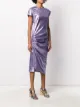 Paco Rabanne metallic T-shirt midi dress