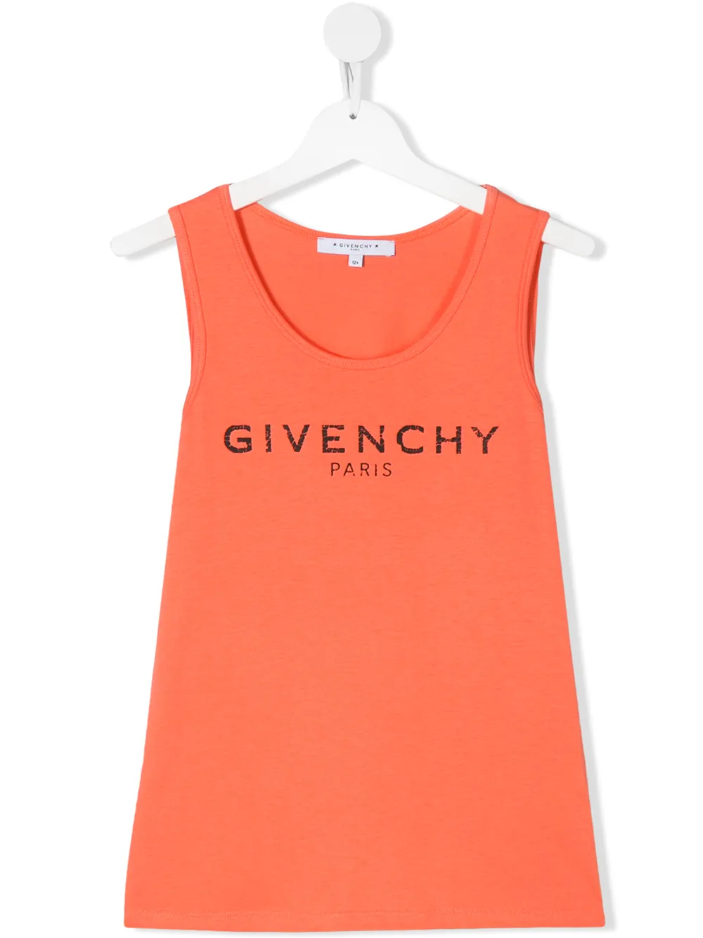 GIVENCHY TEEN LOGO-PRINT SLEEVELESS TOP