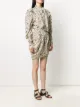 Isabel Marant floral-print pleated draped mini dress