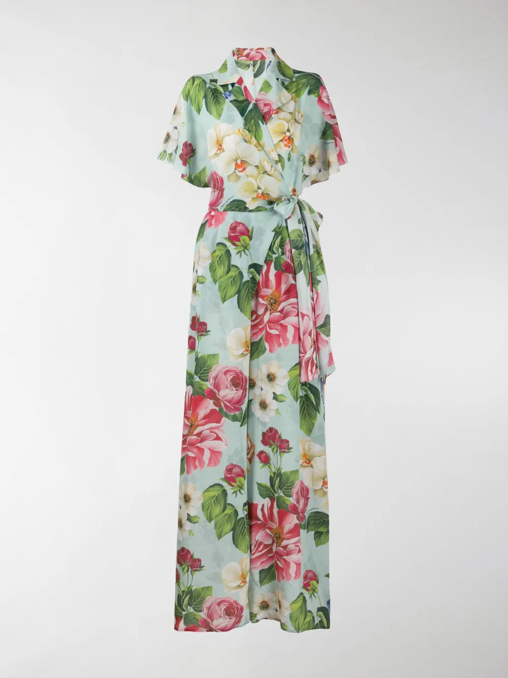 DOLCE & GABBANA FLORAL PRINT WRAP JUMPSUIT,F6H4VTIS1A414934776