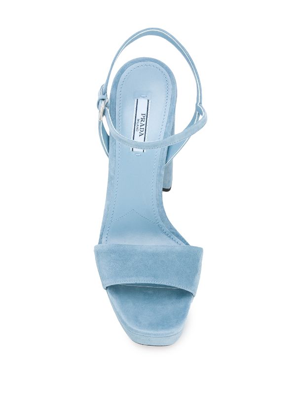 prada blue sandals