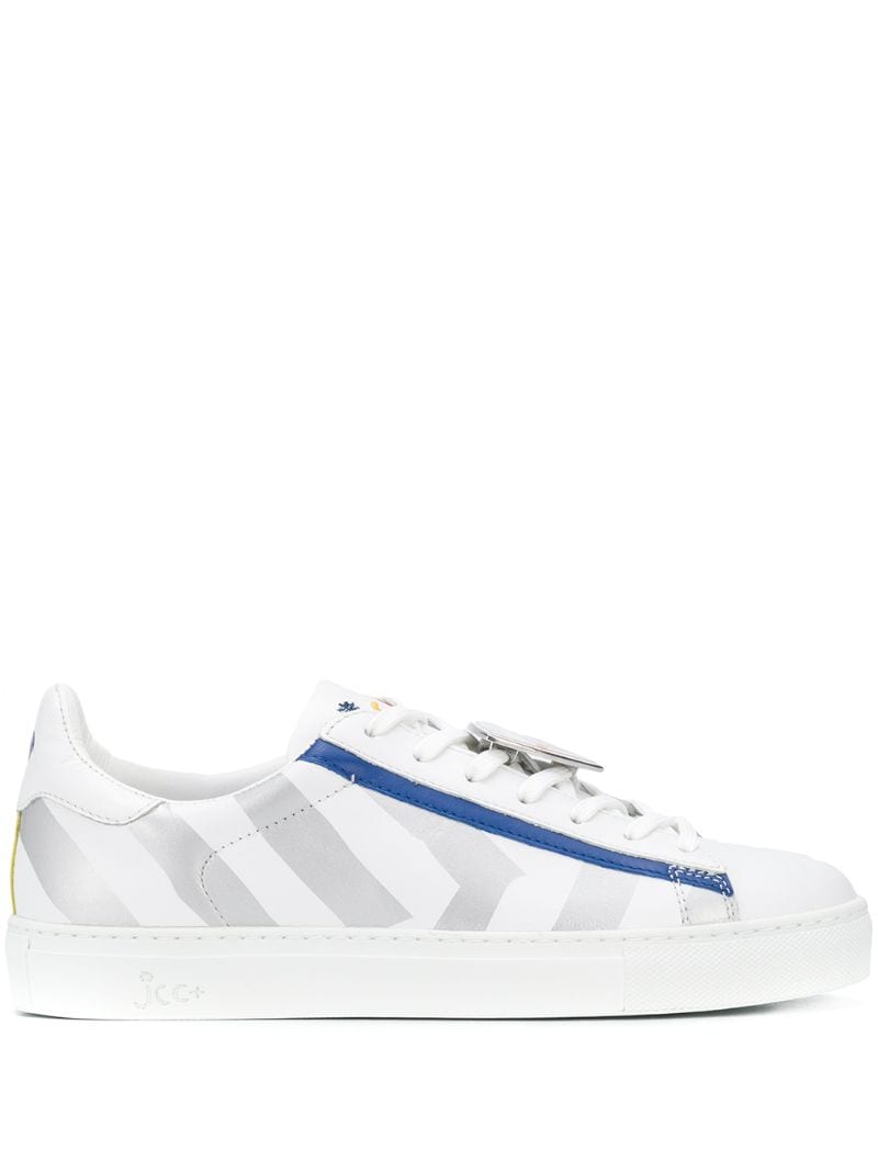 Rossignol X Jcc Striped Low-top Sneakers In White