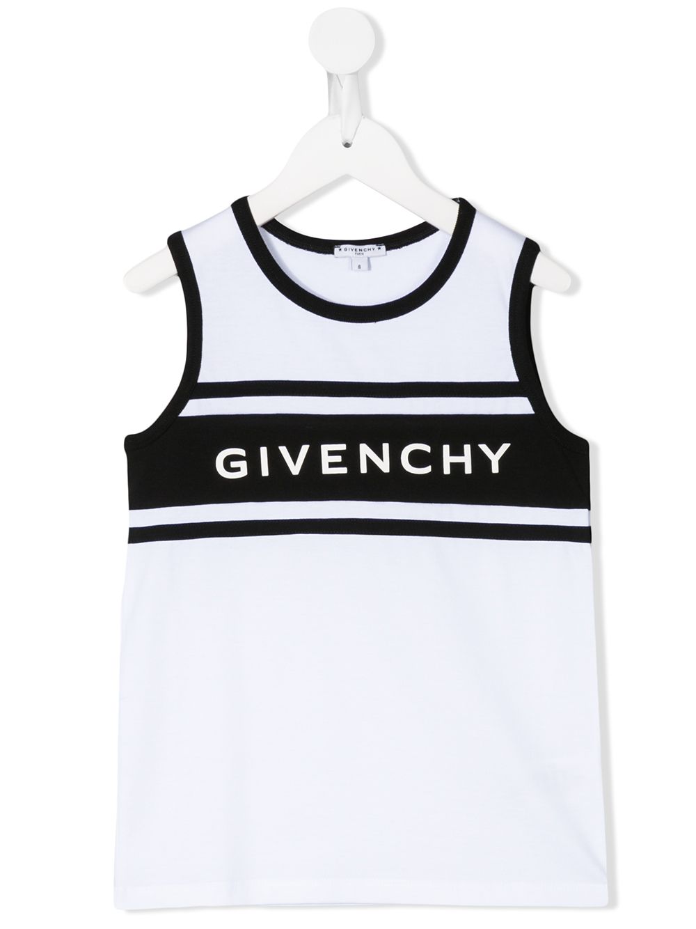 Givenchy Kids' Logo Crew-neck Tank Top In White