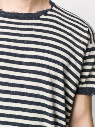 distressed striped T-shirt展示图