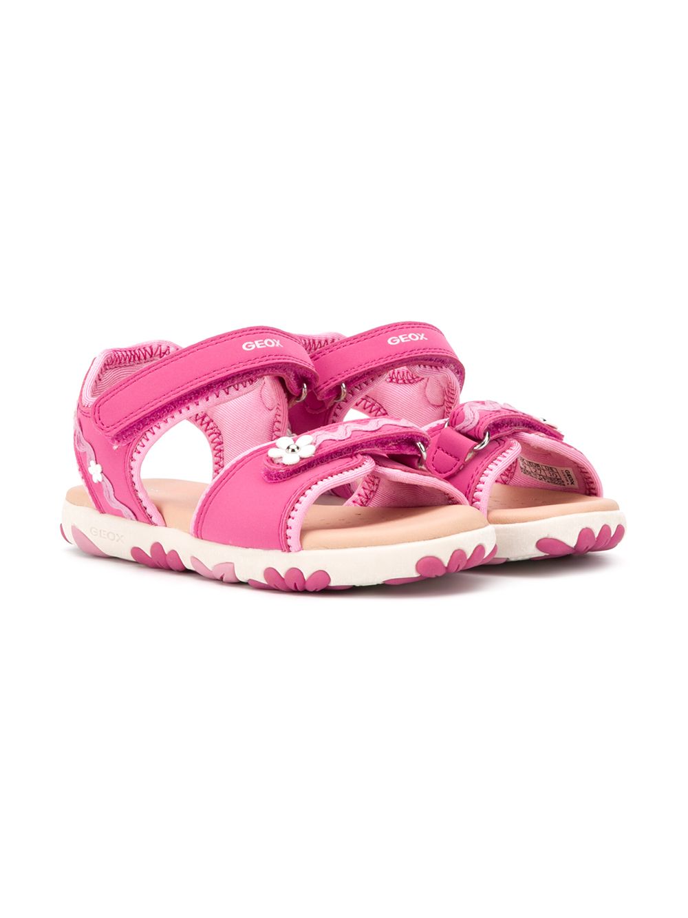 Geox Kids' Haiti Sandals In Pink