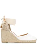 Castañer Carina cotton wedge espadrilles - White