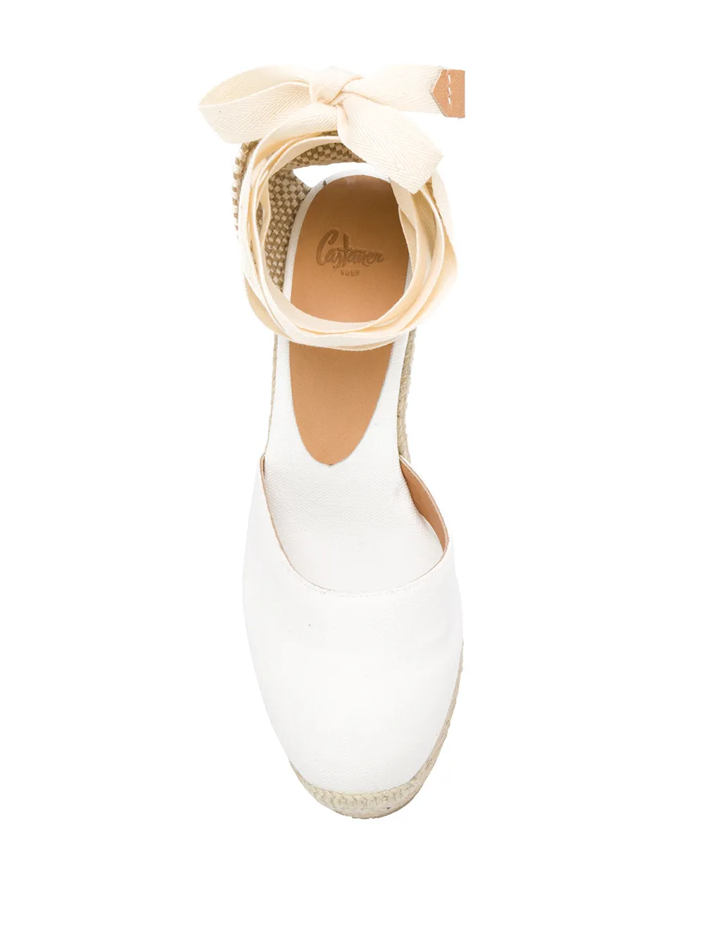 Castañer Carina espadrilles met sleehak Wit