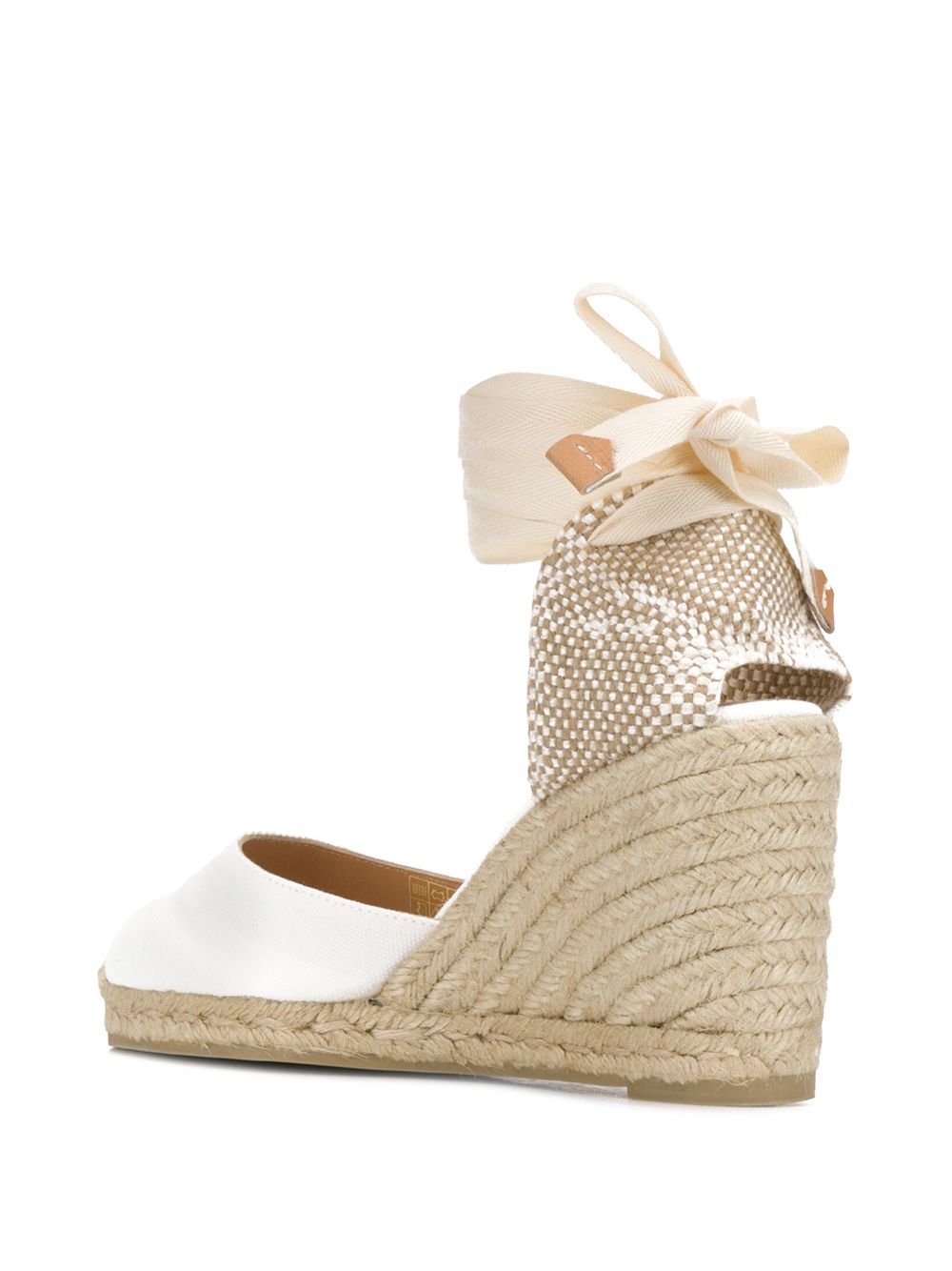 Castañer Carina espadrilles met sleehak Wit