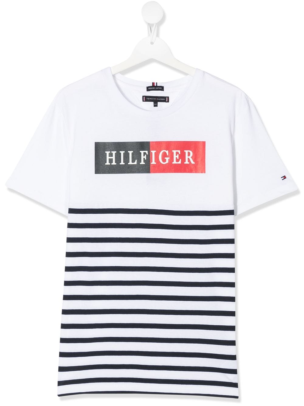 Tommy Hilfiger Junior Teen Logo Print T-shirt In White