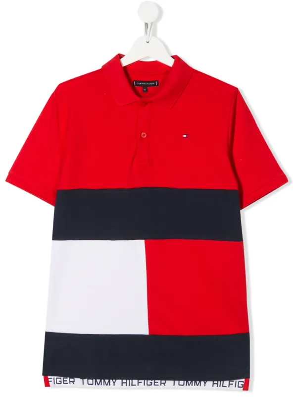 Tommy hilfiger flag polo on sale