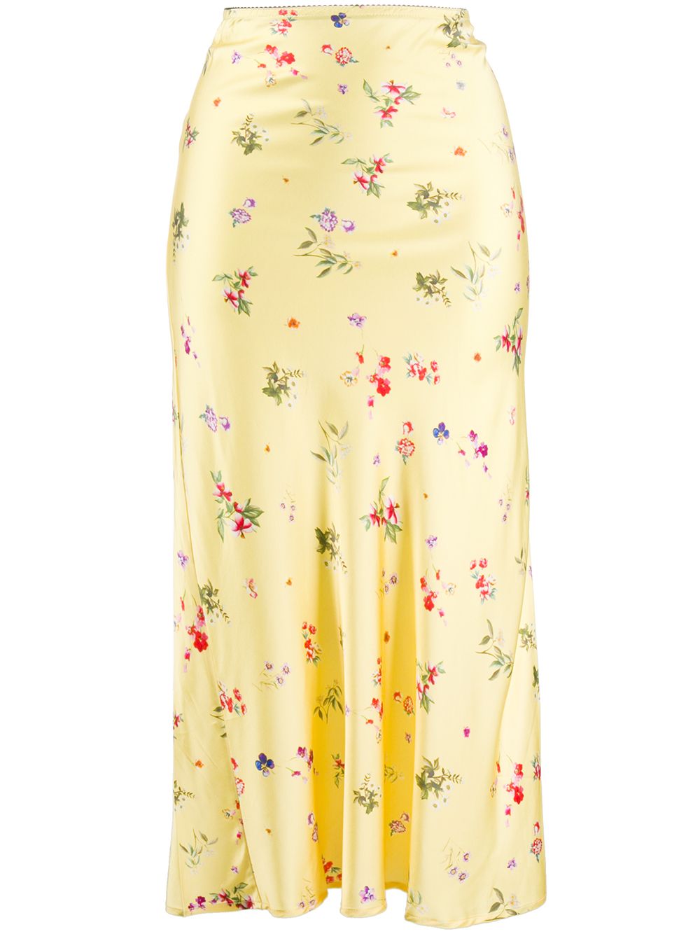 фото Andamane атласная юбка bella с цветочным принтом