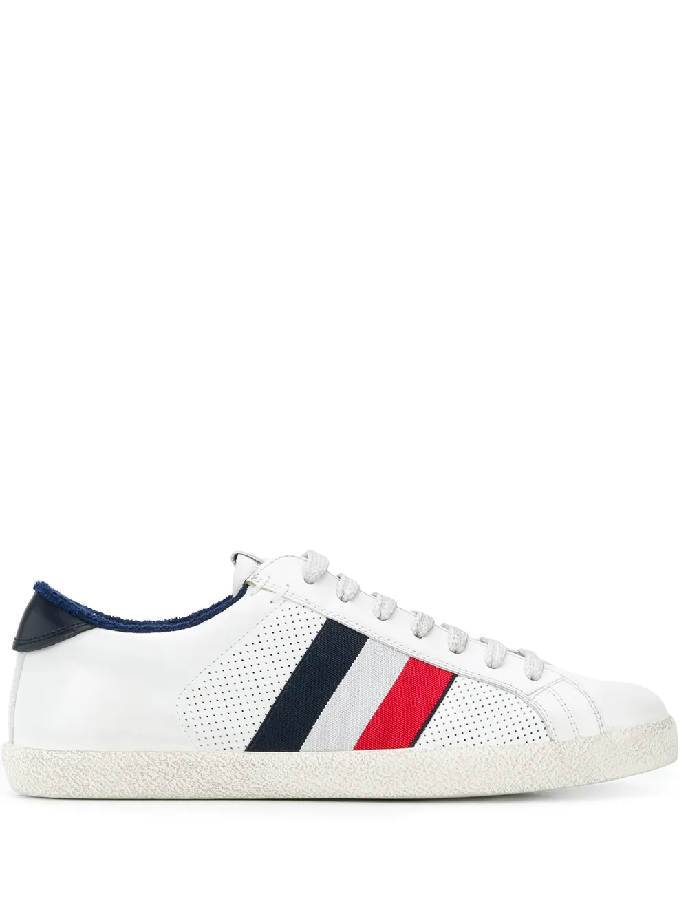 MONCLER STRIPED LOW-TOP SNEAKERS,4M7130002S7X14937486