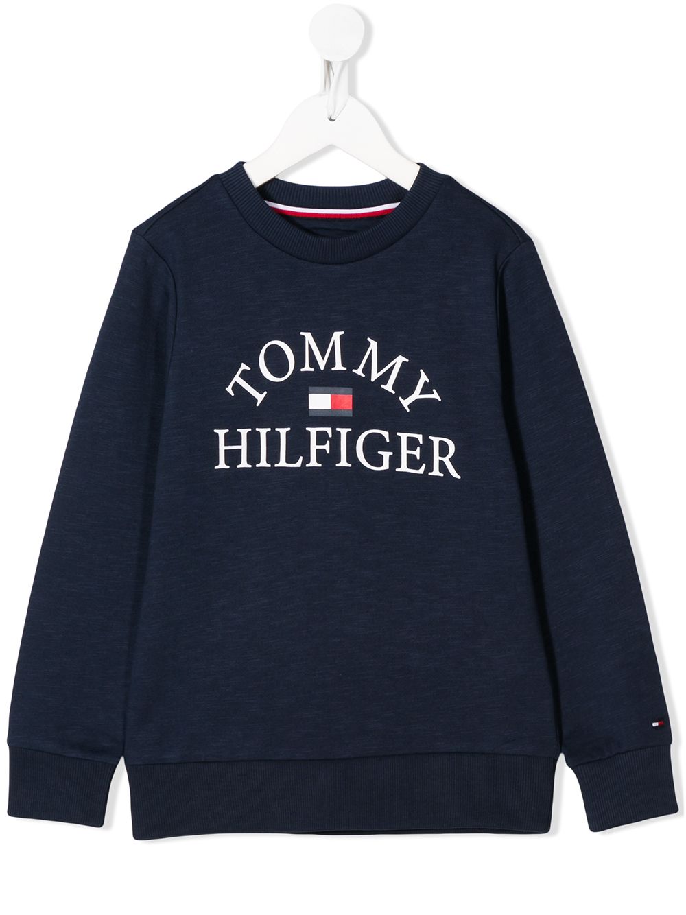 фото Tommy hilfiger junior толстовка с круглым вырезом и логотипом