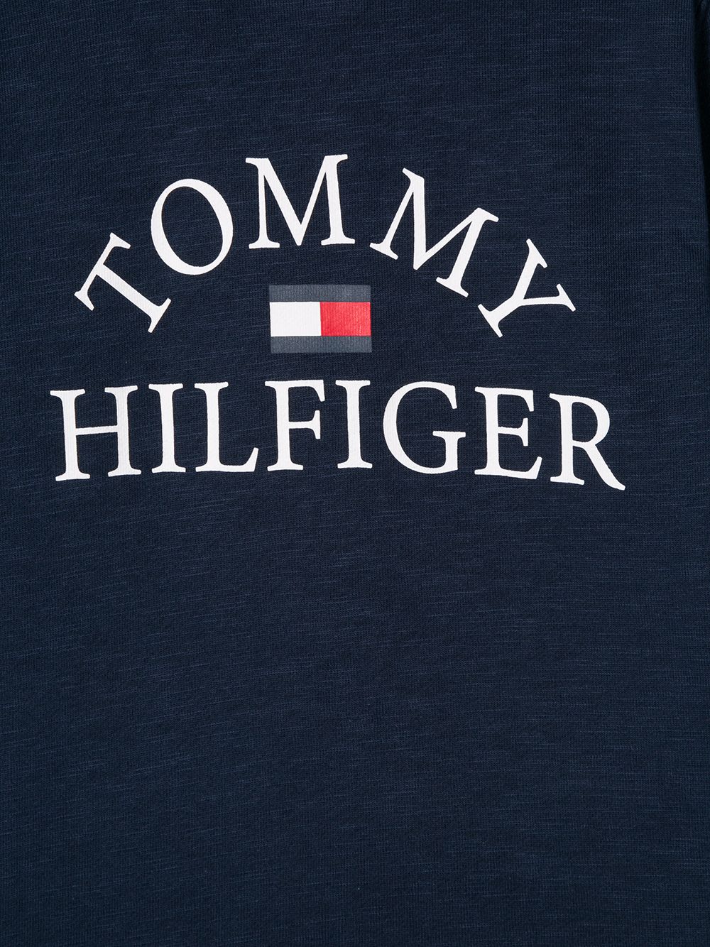 фото Tommy hilfiger junior толстовка с круглым вырезом и логотипом