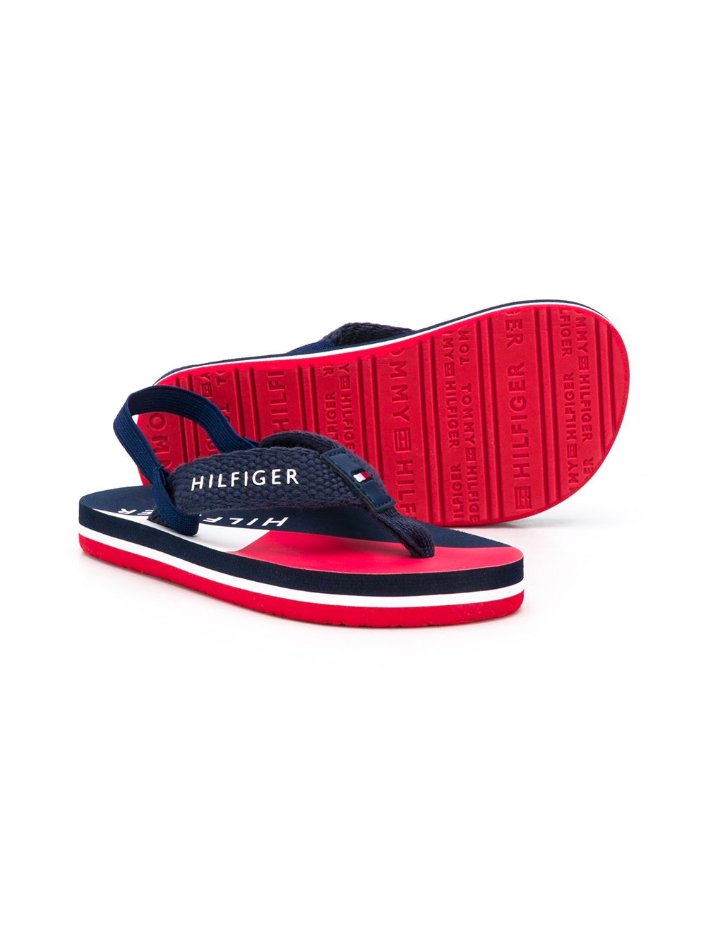 фото Tommy hilfiger junior шлепанцы с вышитым логотипом