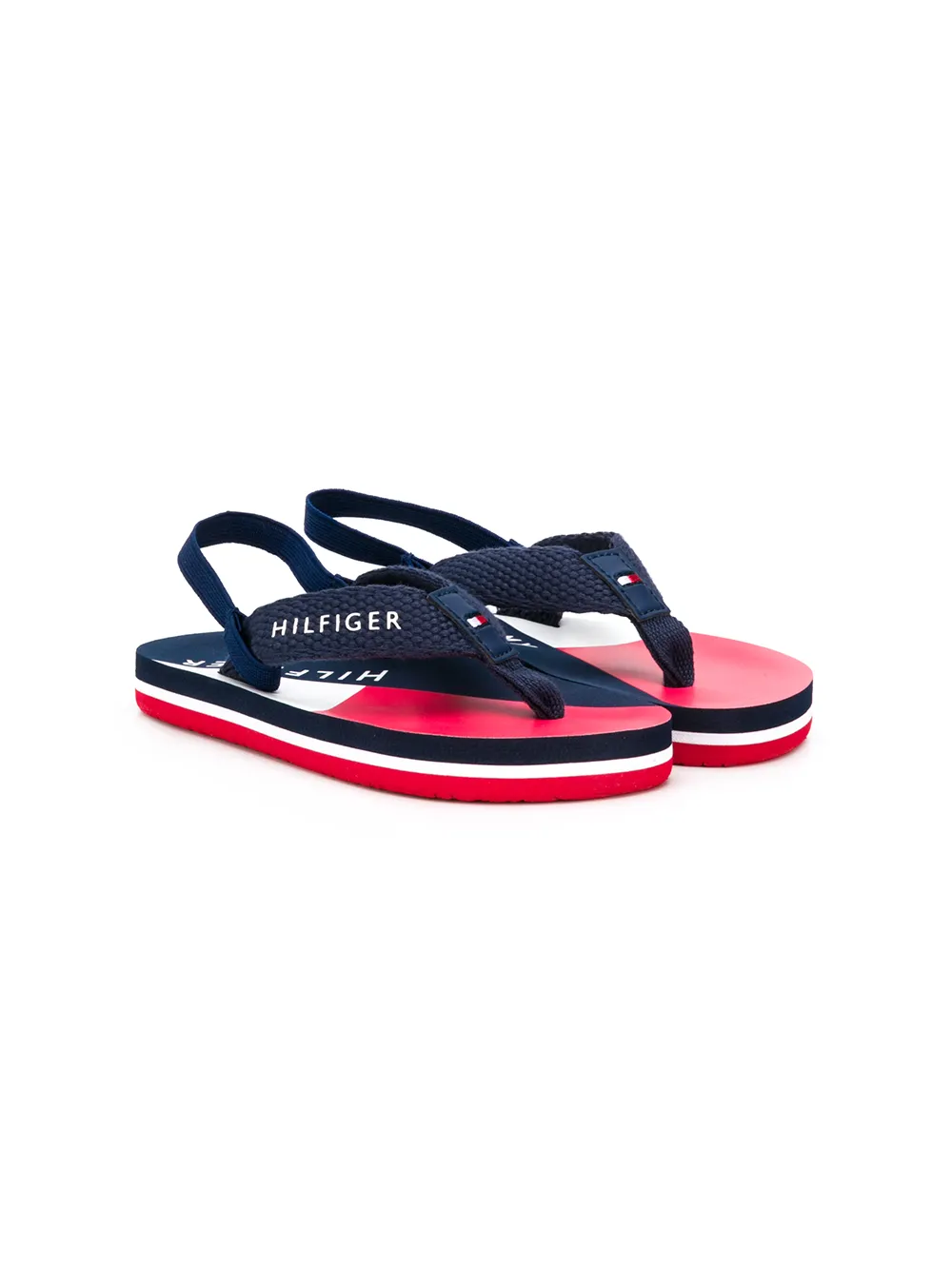 фото Tommy hilfiger junior шлепанцы с вышитым логотипом