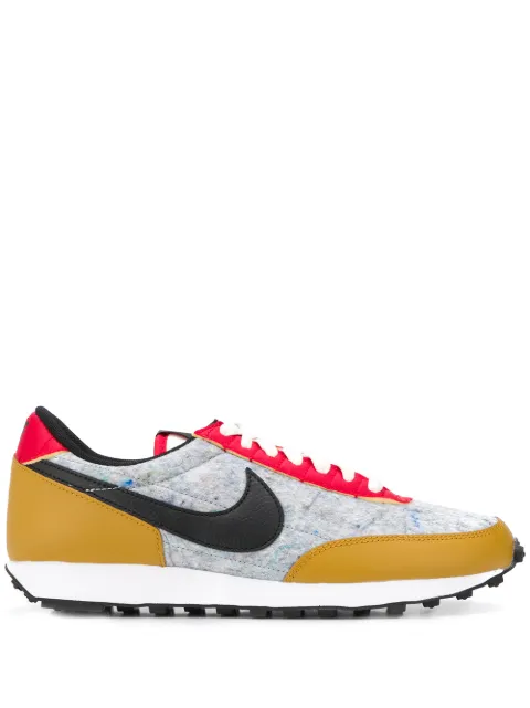 Nike Daybreak Qs Fleece, Mesh And Textured-leather Sneakers In Neutrals