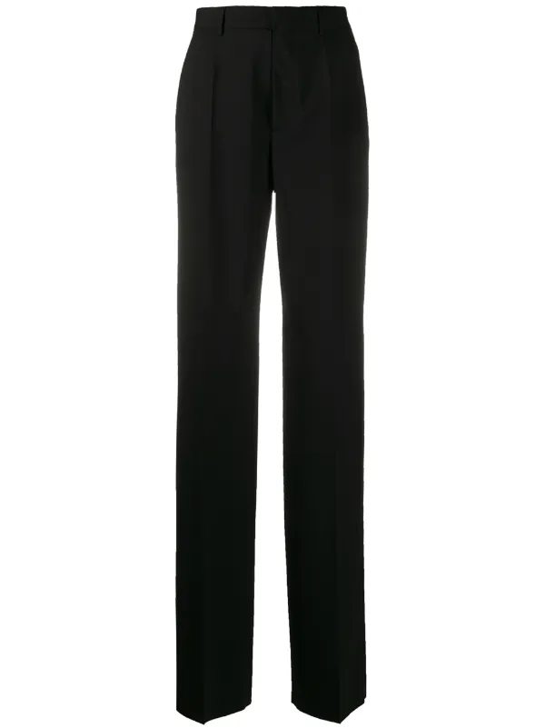 straight leg high rise pants