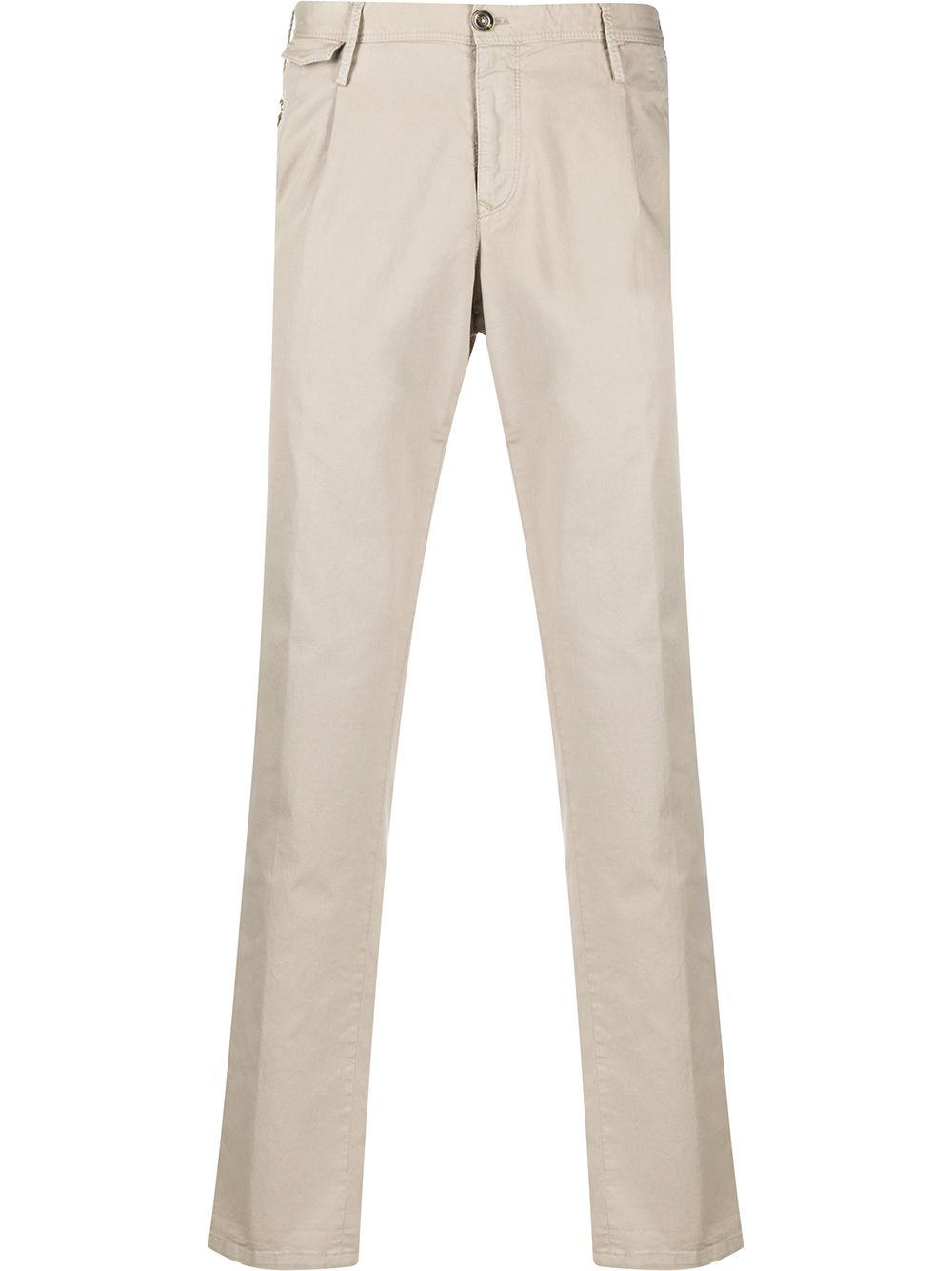 Pt01 Straight Leg Chino Trousers In Neutrals