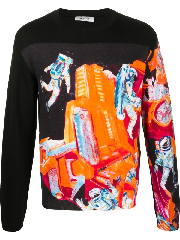 valentino crew neck sweater