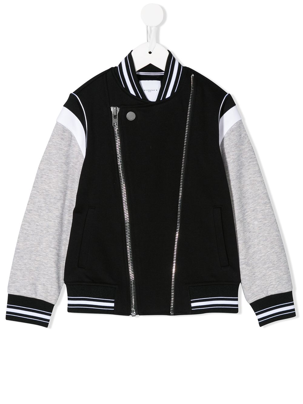 фото Givenchy kids gg print two-tone bomber jacket