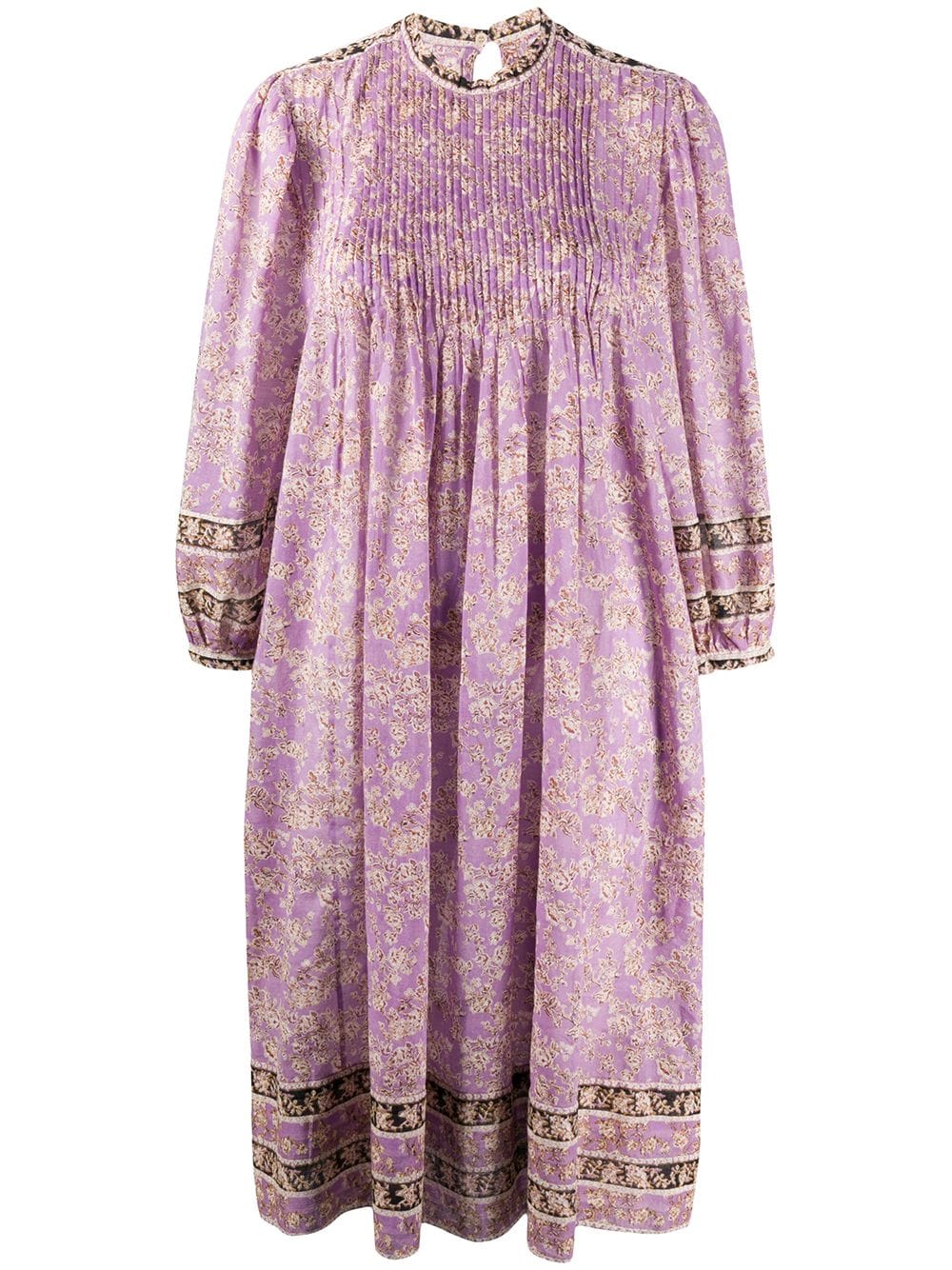 Isabel Marant Étoile Floral Print Midi Dress In Purple