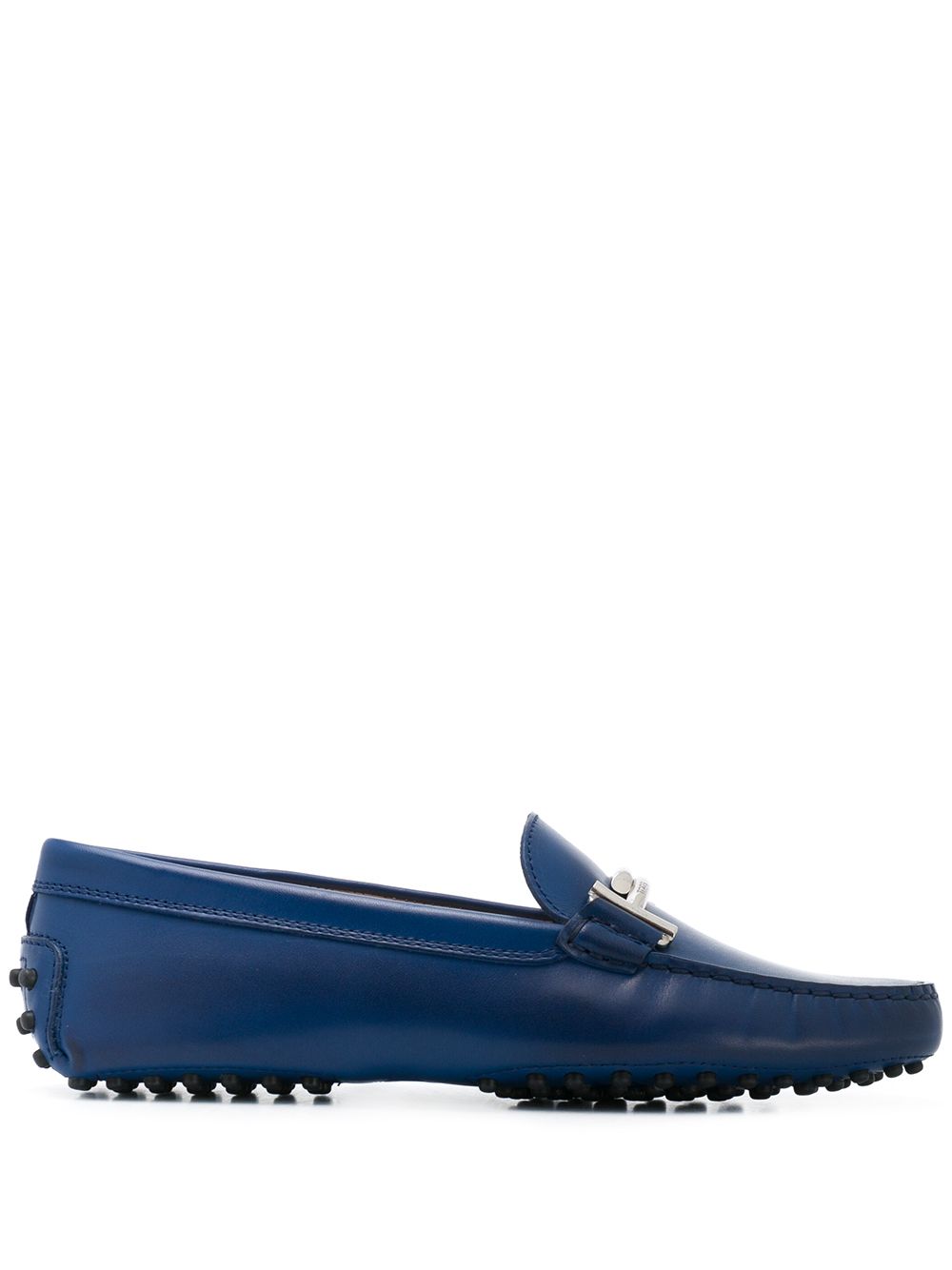 Shop Tod's Gommino T-bar Loafers In Blue