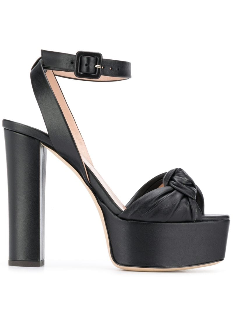 Giuseppe Zanotti Betty Knot Sandals In Black