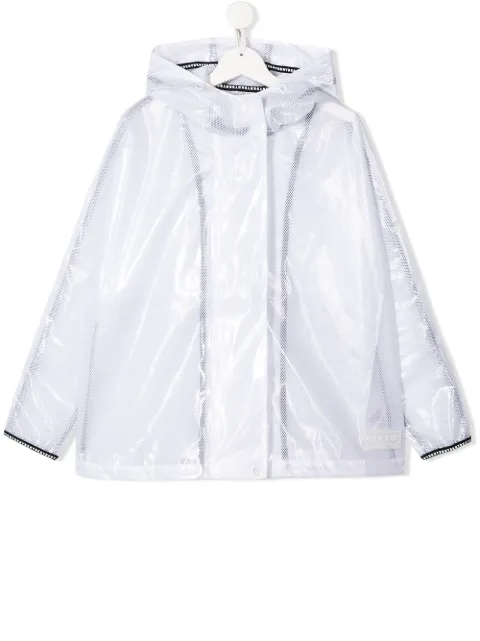 Dkny Kids معطف ضد المطر بحياكة الشبك