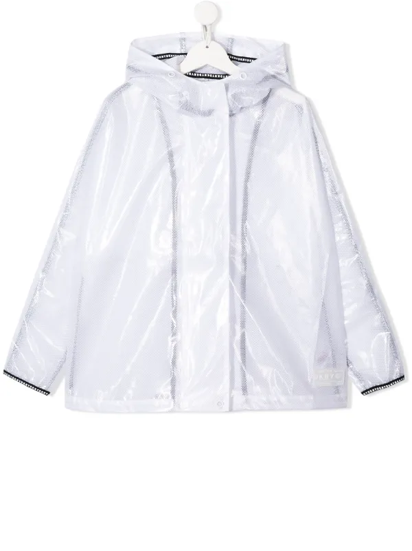 dkny raincoat with hood