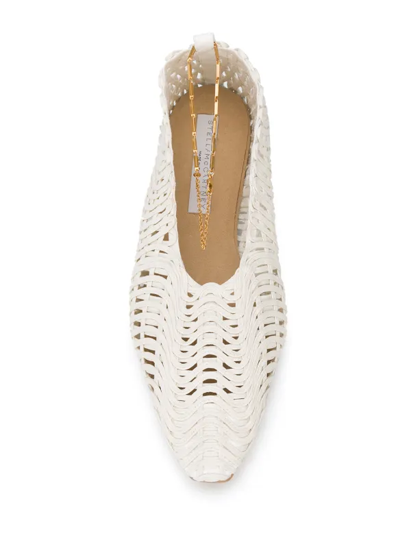 stella mccartney woven ballet flats