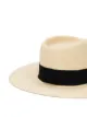 Image 2 of Maison Michel straw logo plaque hat