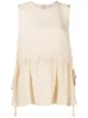 الصورة 1 من RedValentino بلوزة بدون أكمام بخصر مربوط