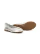 Image 2 of Dolce & Gabbana Kids logo-plaque laminated ballerina flats