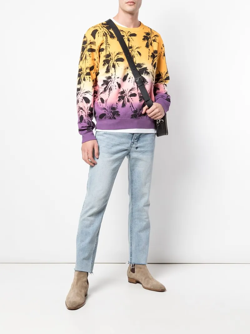 Saint Laurent palm trees print 