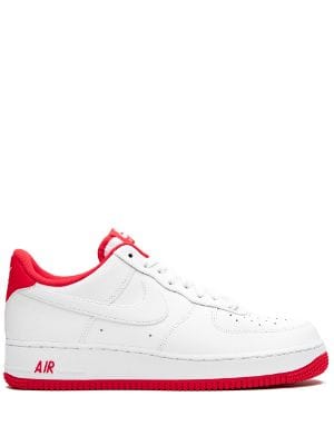 Shop white \u0026 red Nike Air Force 1 '07 sneakers with Express Delivery -  Farfetch