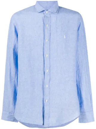 camisa lino ralph lauren