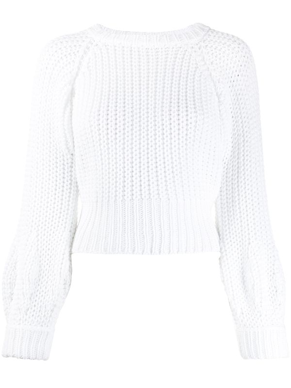 cropped jumper white