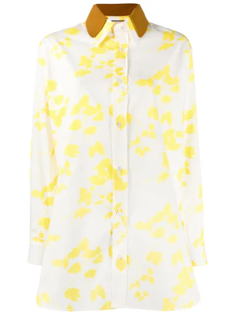 Plan C leaf print shirt