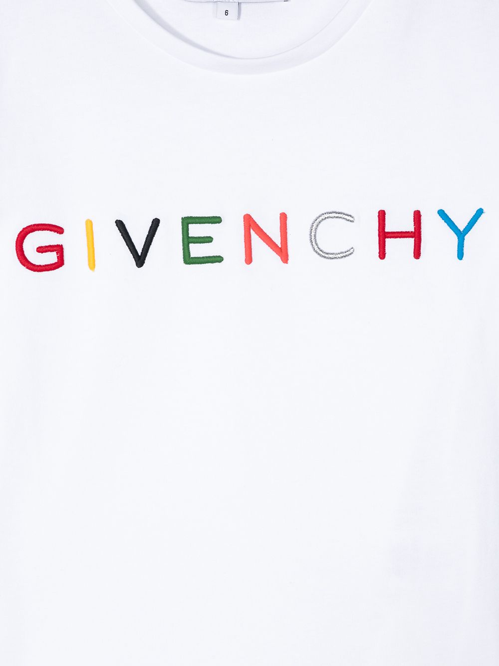 фото Givenchy kids футболка с вышитым логотипом