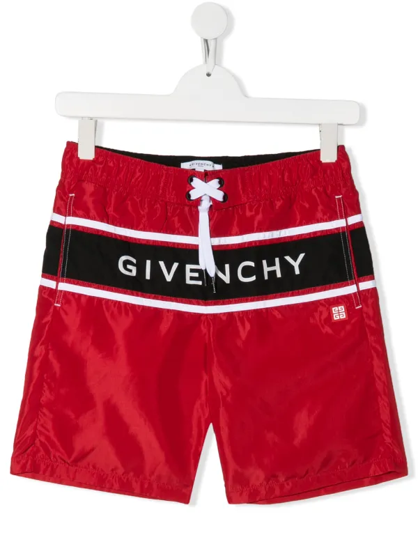 givenchy swim shorts red