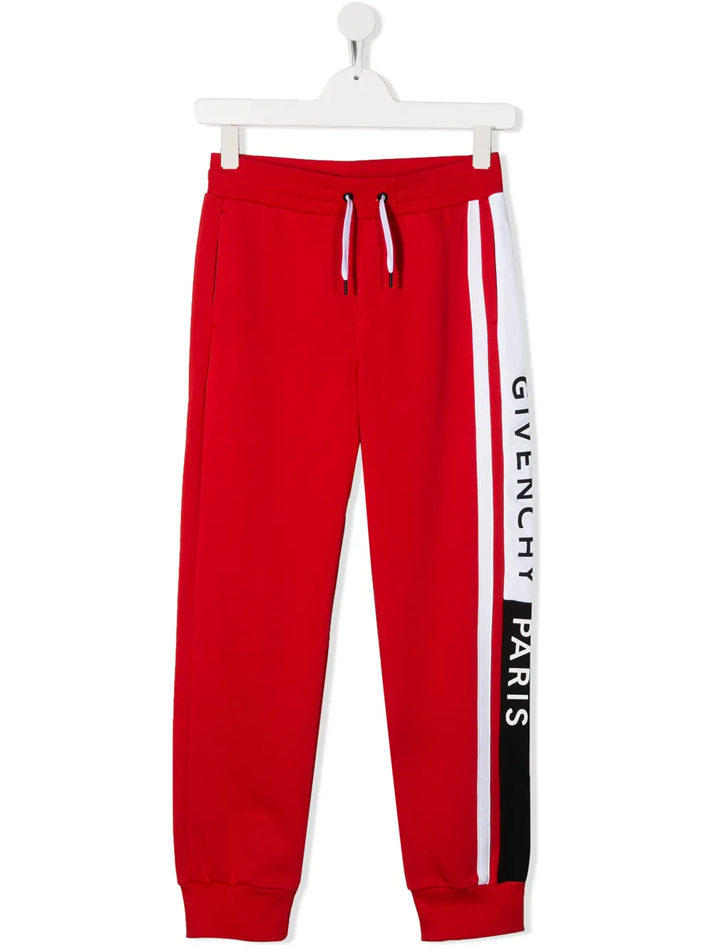 Givenchy Kids' Side Logo Track Trousers In Red