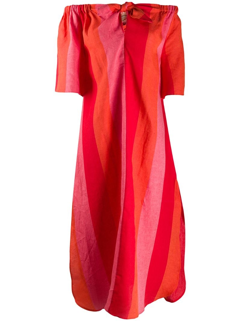 Mara Hoffman Knot Detail Kamala Dress In Red