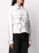 Barrie knitted trucker jacket