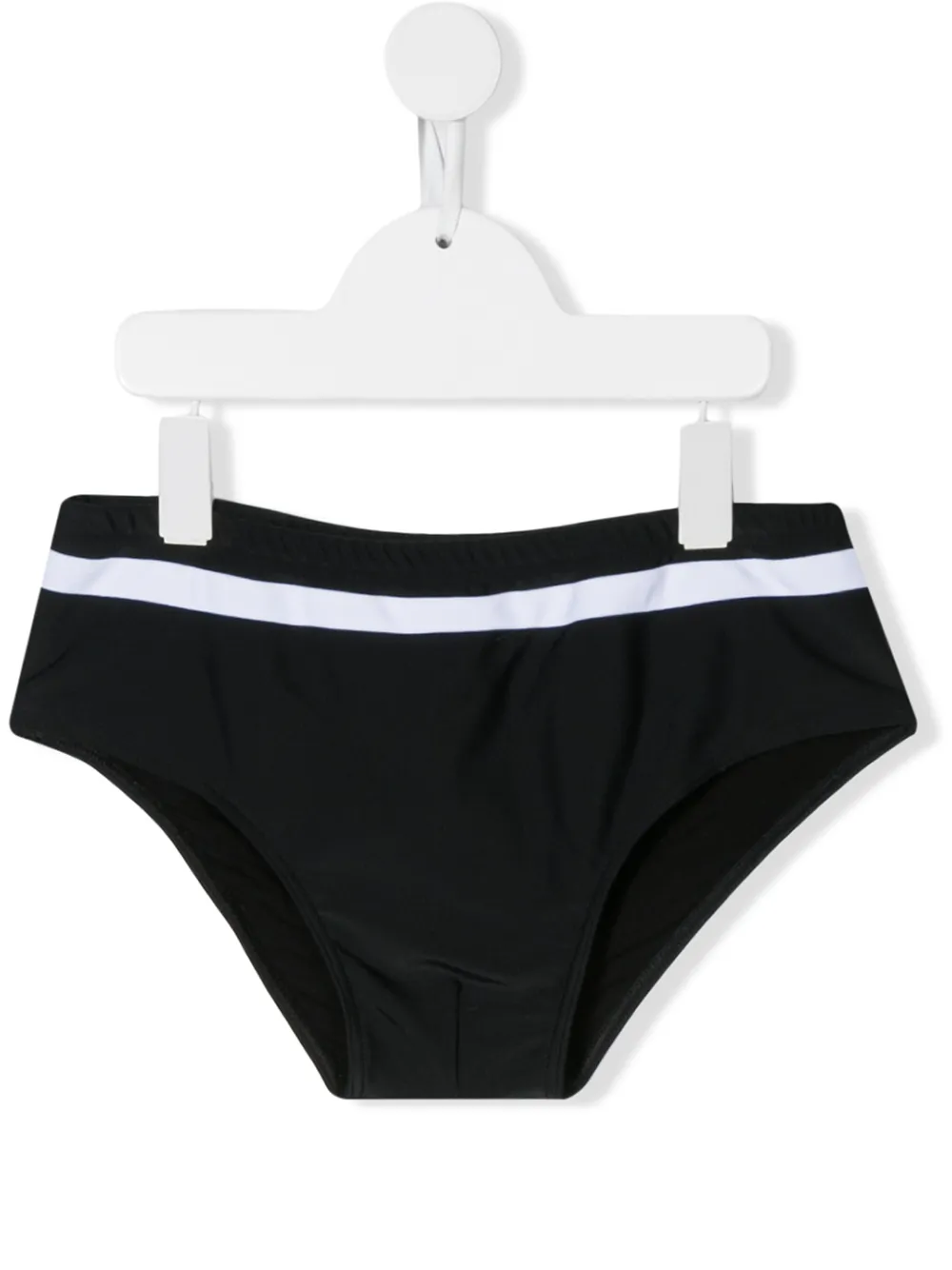 Balmain Kids' Black Swim Briefs For Boy With Logos