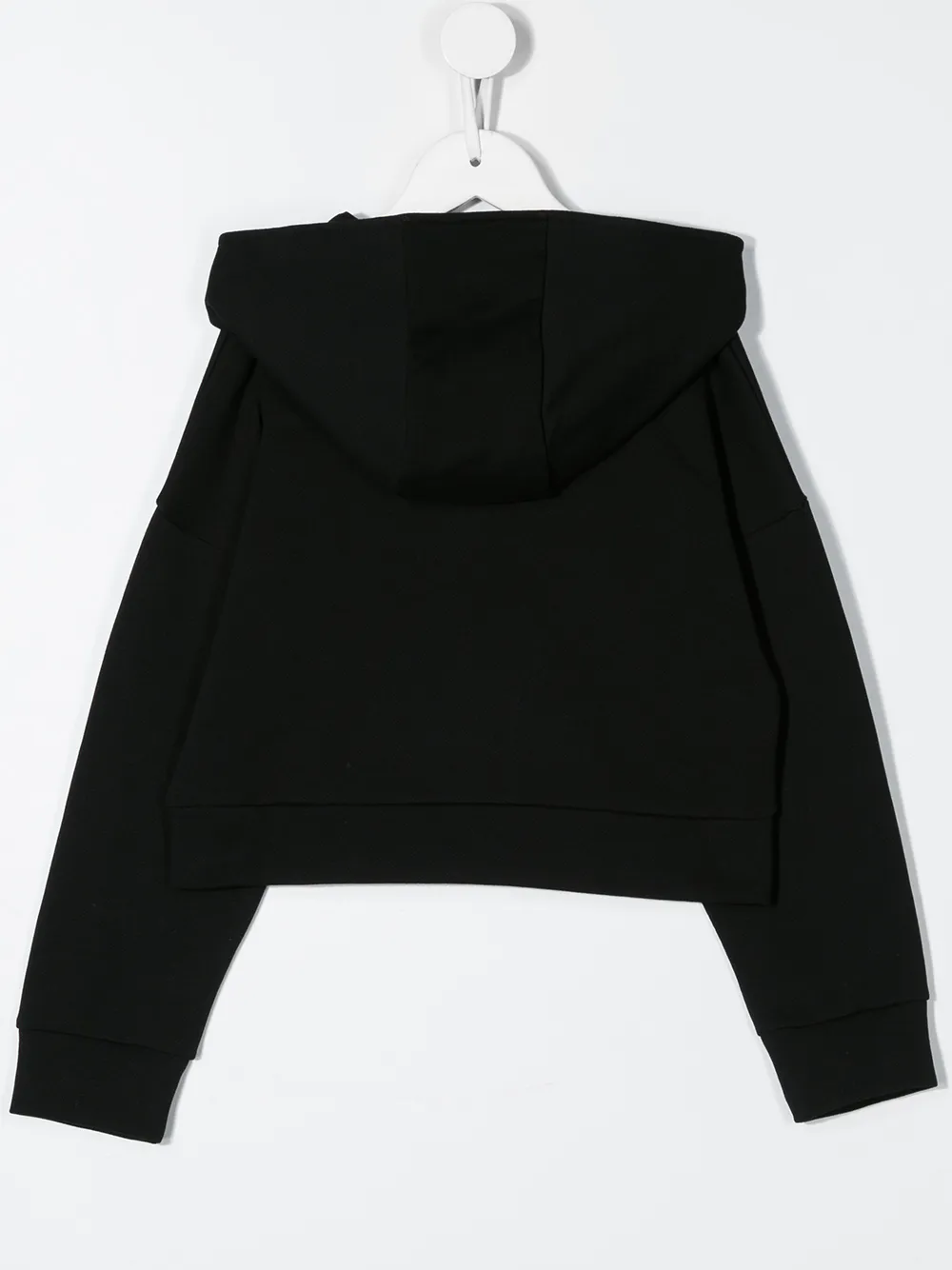 Balmain Kids Hoodie met gespiegeld logo - Zwart