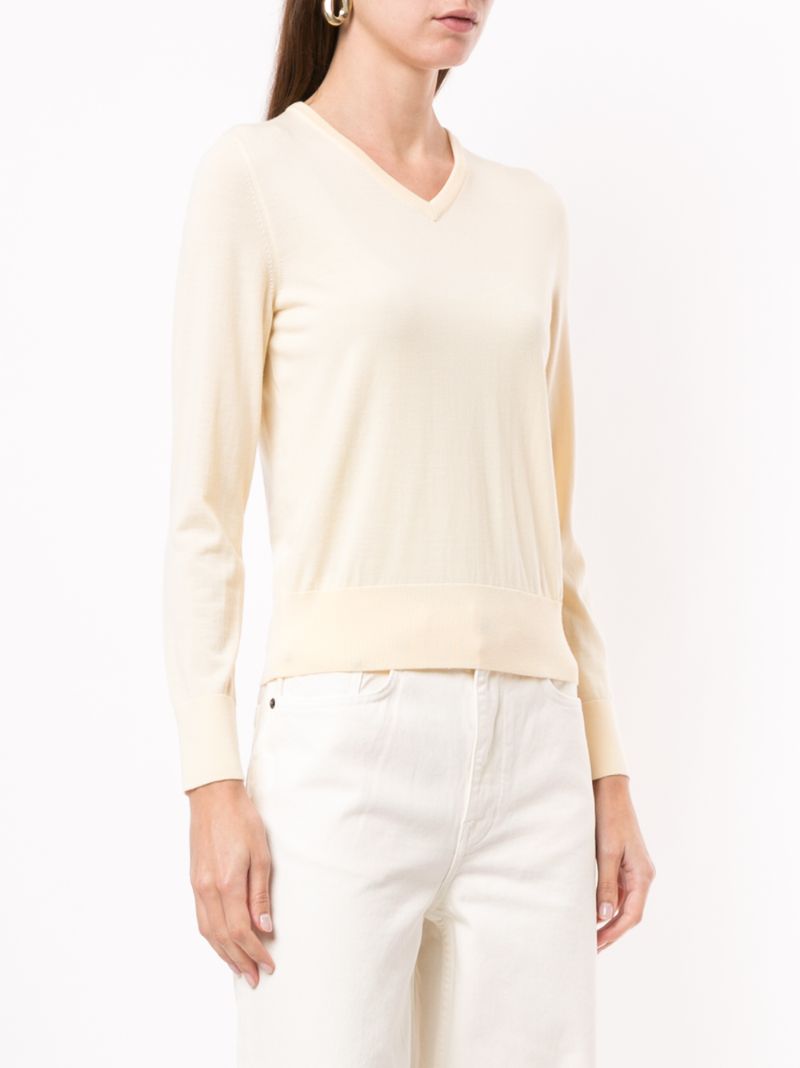 Shop The Row Adisa V-neck Jumper In Neutrals