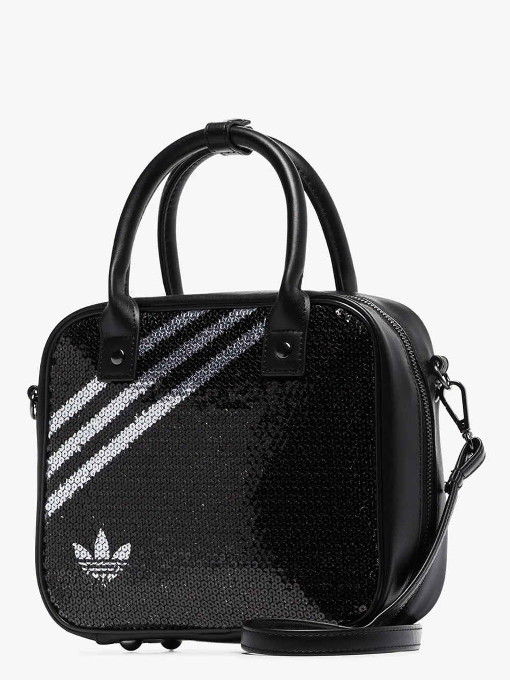 ADIDAS ORIGINALS ADIDAS X ANNA ISONIEMI BLACK SEQUIN TOTE BAG
